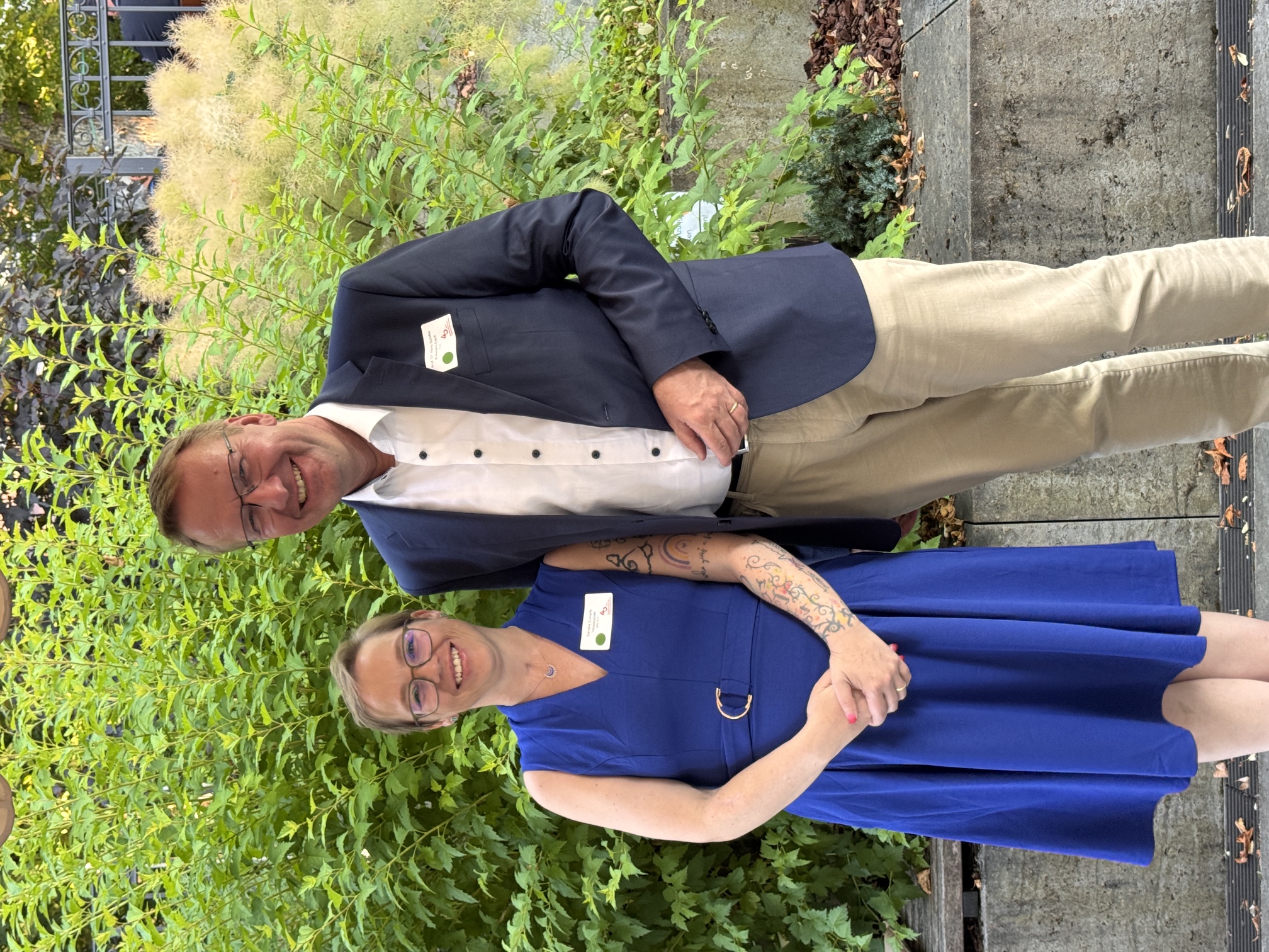 Sandra Zumpfe und Prof. Schiffer beim 40-jährigen Jubiläum des BDO e. V. 